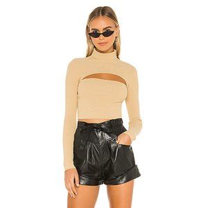 Superdown Tasha Cut Out Sweater in Toast